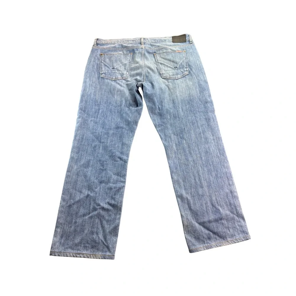 Hudson Jeans Men Straight Leg‎ Light Wash Denim Tag 38W (40Wx30L) Cotton Blend